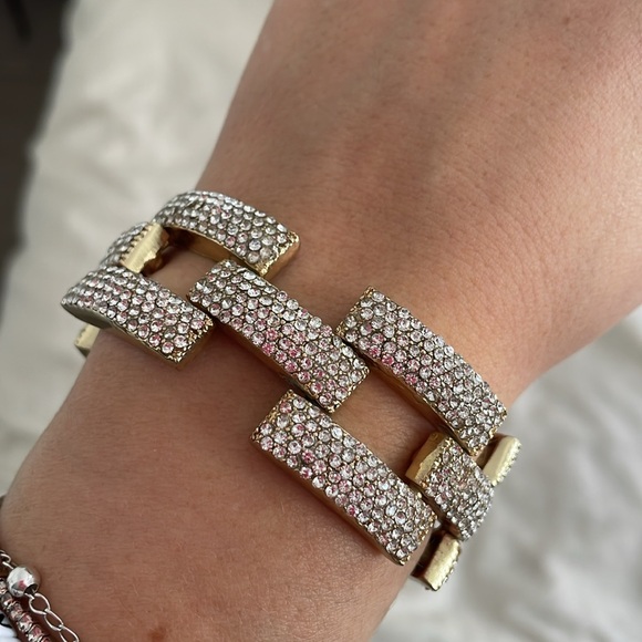 Pave Large-Link Cocktail Bracelet - Picture 5 of 5